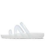 Тапочки splash glossy strappy sandal 'white' Crocs, белый - фото