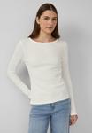 Топ s.Oliver Long sleeved top, Creme/Off-White - фото