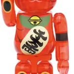 BE@RBRICK Bearbrick Maneki Neko Plum Transparent Red - фото 5