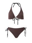 Треугольное бикини Cupshe, коричневый - фото