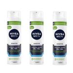 Nivea Men, Sensitive, Гель для бритья, 3x200 мл - фото