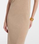 Ламе макси-платье Saint Laurent, Dore Clair - фото 5