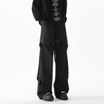 Унисекс карго штаны EUSU, черные [Весна-Осень — Водоотталкивающая ткань] (В комплекте толстовка) - фото 7