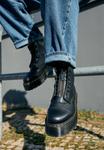 Ботильоны на платформе Dr. Martens на шнуровке, черный - фото 5