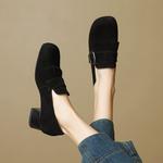 Hongyanglin Женские лоферы черные, цвет Black - фото 11