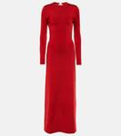 Платье с длинными рукавами Galvan, красный - фото