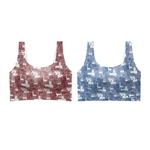 Цветочный бра женский комбинированный набор Lee, синий - фото 3