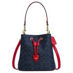 COACH Сумка ведро из прорезиненной ткани - фото 3