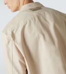 Хлопковая рубашка-овершот Berluti, Natural Beige - фото 6