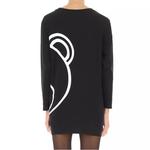 MOSCHINO Женское черное платье с длинными рукавами - фото 6