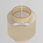 Подвесной светильник Loistaa Kolek, лен/ротанг - 1 пламя - фото 4