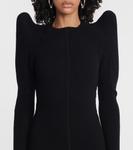 Платье из кашемира и шерсти Rick Owens, черный - фото 4