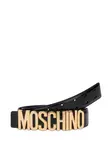 Ремень с пряжкой-логотипом Moschino, черный - фото 2