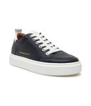 Кроссовки мужские Alexander Smith Bond Man кожаные с логотипом, темно-синий - фото