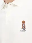 Поло с вышитым логотипом Hackett, белый - фото 5
