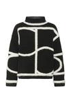 Джемпер Soaked in Luxury SLSOREA MONO PULLOVER, Black Monogram/Black - фото 5
