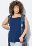 Топ Ulla Popken SQUARE NECK , Dark Blue - фото 5