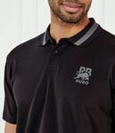 Рубашка поло Relaxed fit Hugo, черный - фото 4