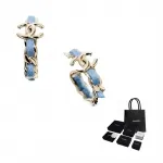 Серьги Unisex 2025 CHANEL, синий - фото 4