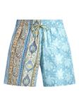 ETRO плавки-шорты с абстрактным узором, синий - фото