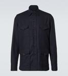 Шерстяная верхняя рубашка Rubinacci, синий - фото