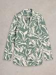 Рубашка с принтом в виде листьев энни White Stuff, цвет Mid Green - фото 5