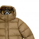 Мужская пуховая куртка верблюжьего цвета с капюшоном, умеренно прямого кроя Burberry, camel - фото 4