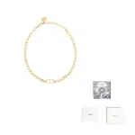 Классическое колье с CD-диском DIOR, золотой - фото