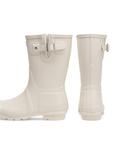 Сапоги резиновые Hunter с застежкой, белый - фото 4