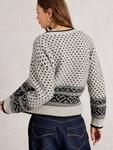 Кардиган Holly Fair Isle с сердечками White Stuff, Ivory/Multi - фото 2