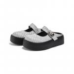 Закрытые тапочки для женщин DAPHNE, серебро - фото 3