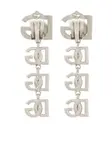 Серьги-подвески с логотипом DOLCE & GABBANA, серебяный - фото 3