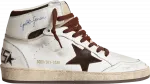 Кроссовки Golden Goose Sky Star High 'White Chocolate Brown', белый - фото