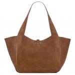 LE5A7 Suede One Shoulder Handbag Women's Caramel SAINT LAURENT, basic set (bag+dust bag) - фото 5