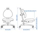 Детский письменный стол стул DAGNAR IKEA, желтый - фото 8