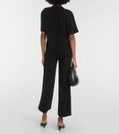 Драпированный топ из джерси Toteme, черный - фото 3