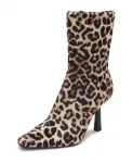 Бархатные ботильоны с леопардовым принтом Steve Madden, бежевый - фото 2