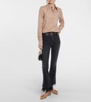 Кожаные балетки hedera Jimmy Choo, бежевый - фото 2