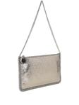 Stella McCartney клатч Falabella с эффектом металлик, серый - фото 3