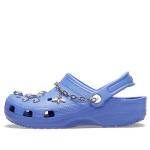 Сандалии classic clog beach blue sandals Crocs, синий - фото
