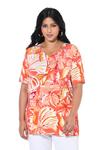 Рубашка Ulla Popken, оранжевый/коралл - фото 2