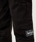 Брюки детские Boss Kidswear свободного кроя, черный - фото 4