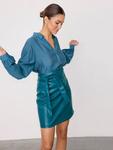 Мини-юбка Jaspre из искусственной кожи Never Fully Dressed, Teal - фото 6