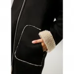 Aniston CASUAL полупальто с капюшоном, бежевый - фото 4