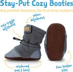 JAN & JUL Baby Fleece for Booties, Navy - фото 4