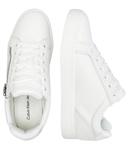 Кроссовки кожаные Calvin Klein Jeans на молнии, белый - фото 3