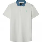 Поло с коротким рукавом Hackett Heritage Contrast, белый - фото