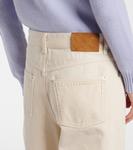 Широкие джинсы Bottega Veneta, Pale Meringue - фото 6