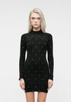 Платье ONLY ONLBEA HIGH NECK BLING DRESS, Black - фото