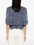 Блузка Roxini с абстрактным принтом MARANT ÉTOILE, синий - фото 4
